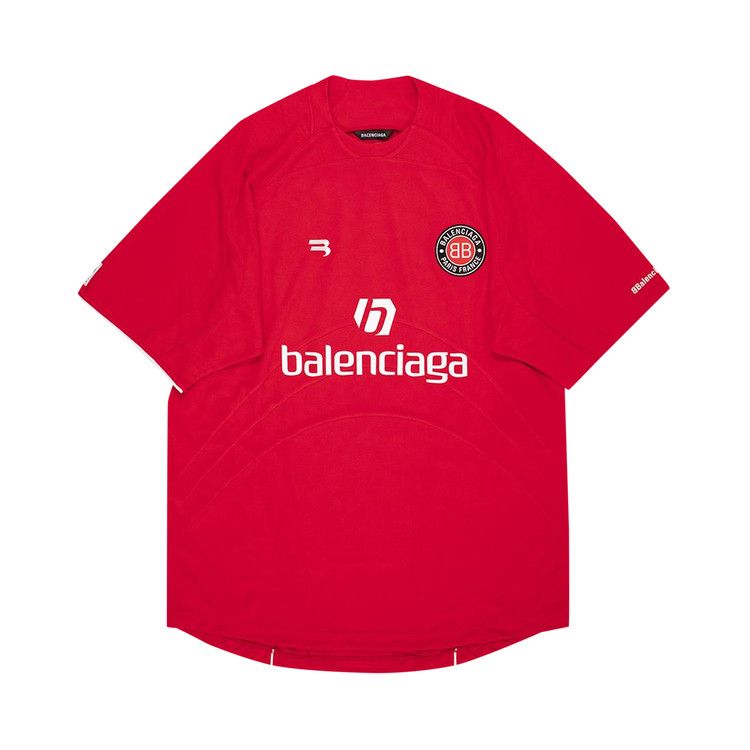 Balenciaga Soccer T Shirt Red White