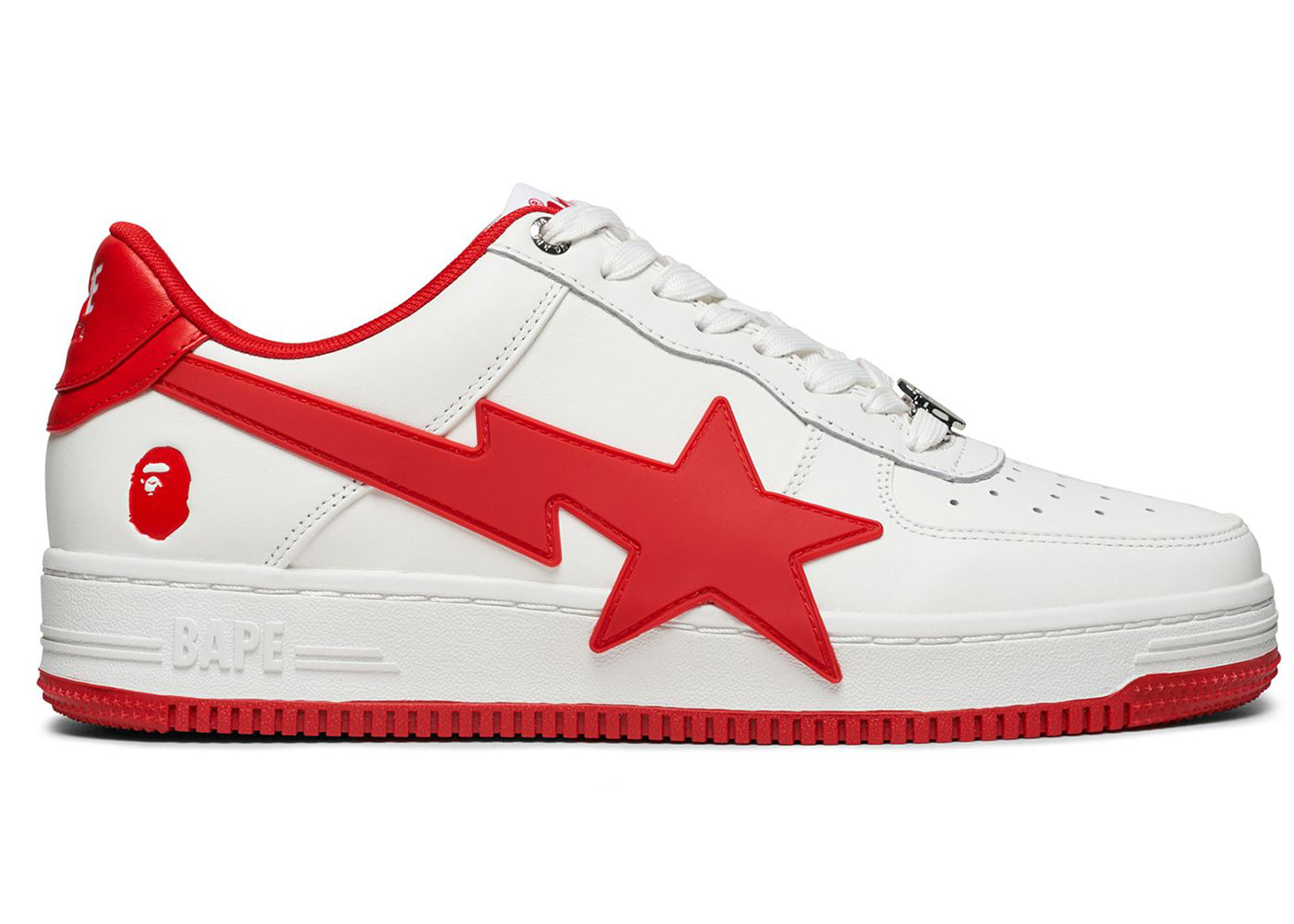 A Bathing Ape Bape Sta OS 2 White Red