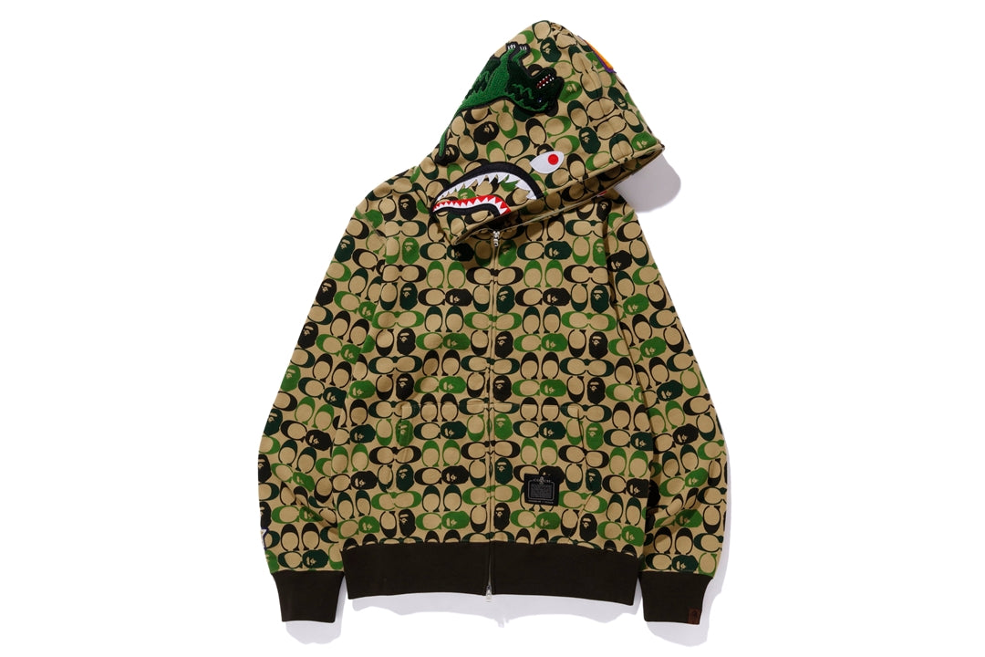 BAPE x Coach Shark Full Zip Hoodie Beige – Sneaker Store Co