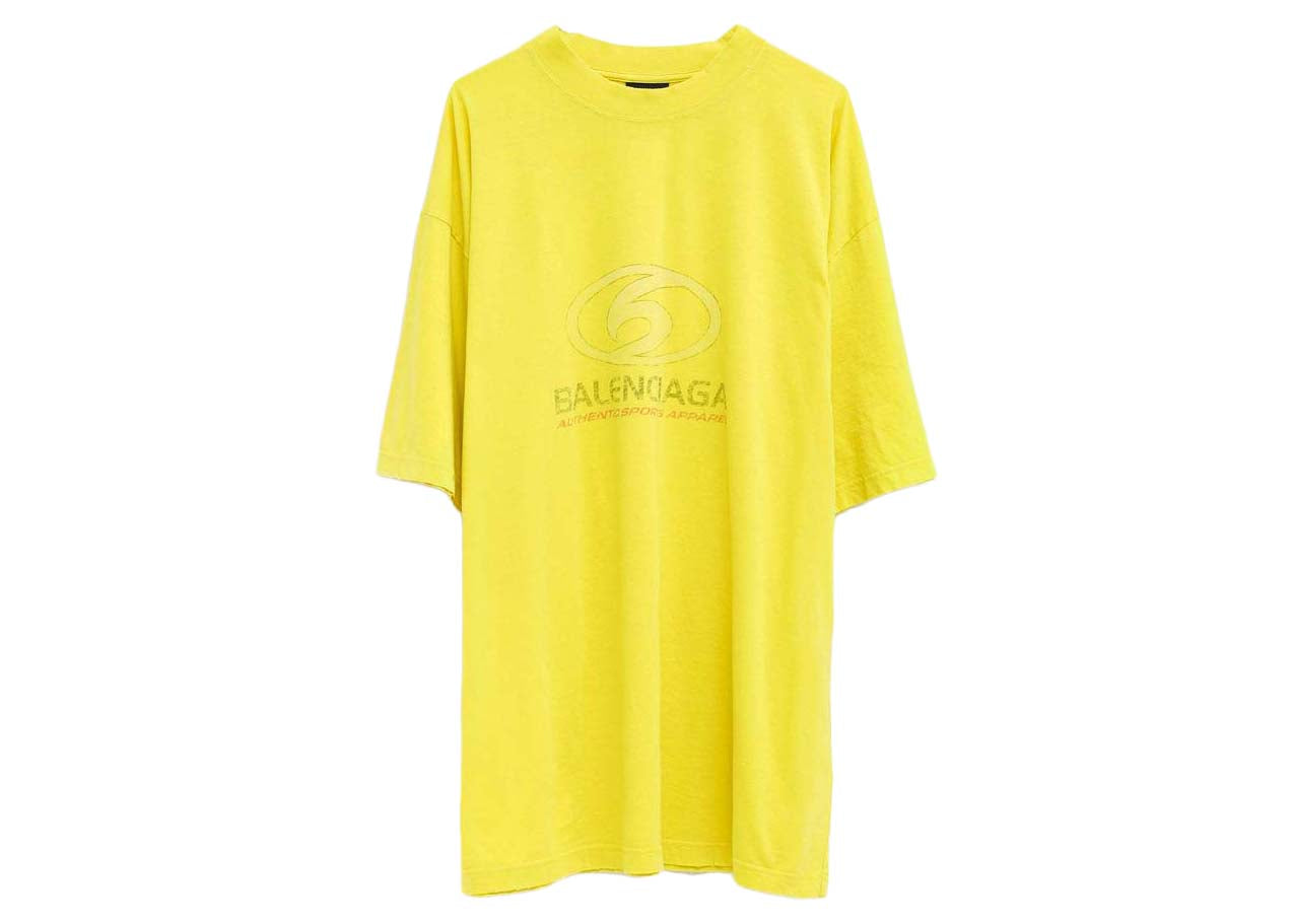 Balenciaga Surfer T shirt Medium Fit Yellow