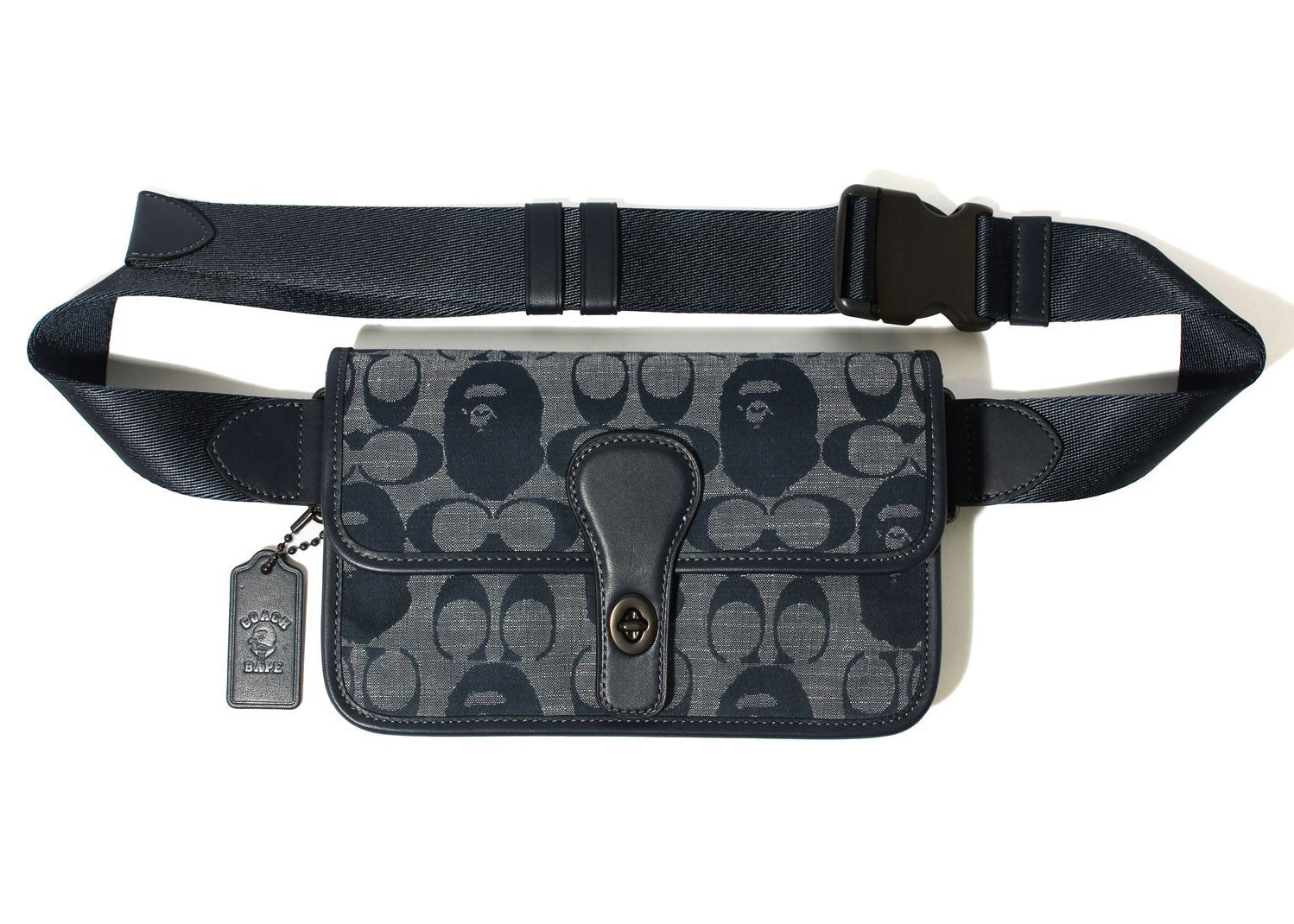 Coach x BAPE Turnlock Tab Belt Bag Navy – Sneaker Store Co