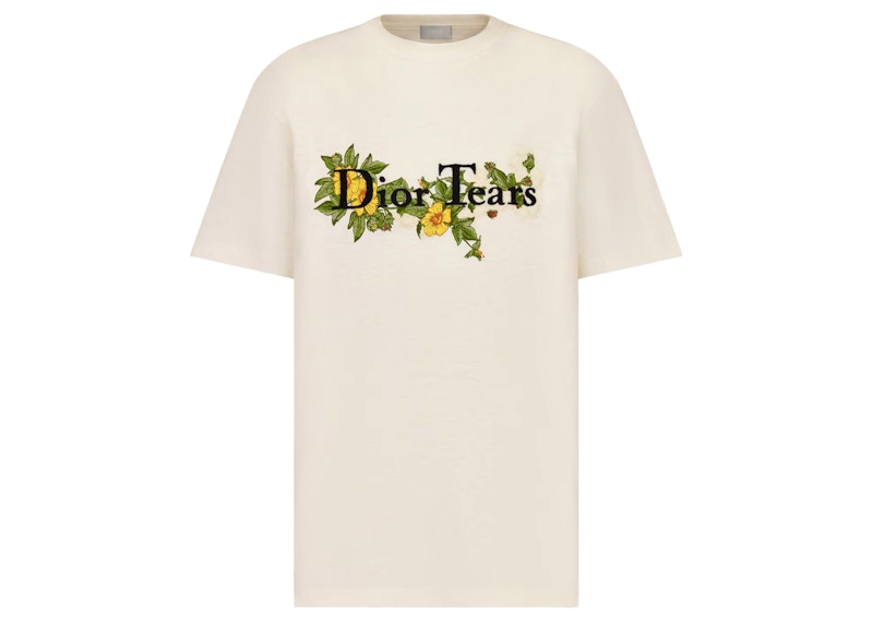 Dior x Denim Tears Relaxed Fit Logo T Shirt White Sneaker Store Co