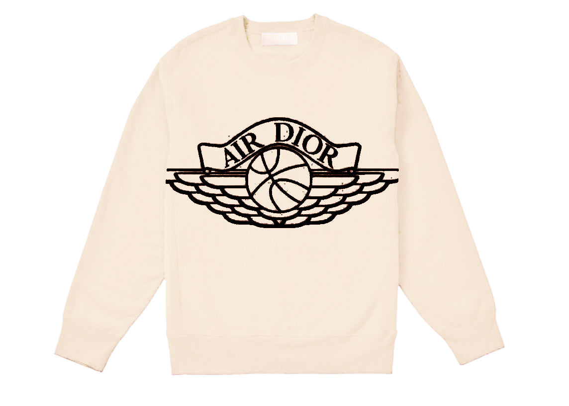 Dior x Jordan Wings Sweater Natural Sneaker Store Co