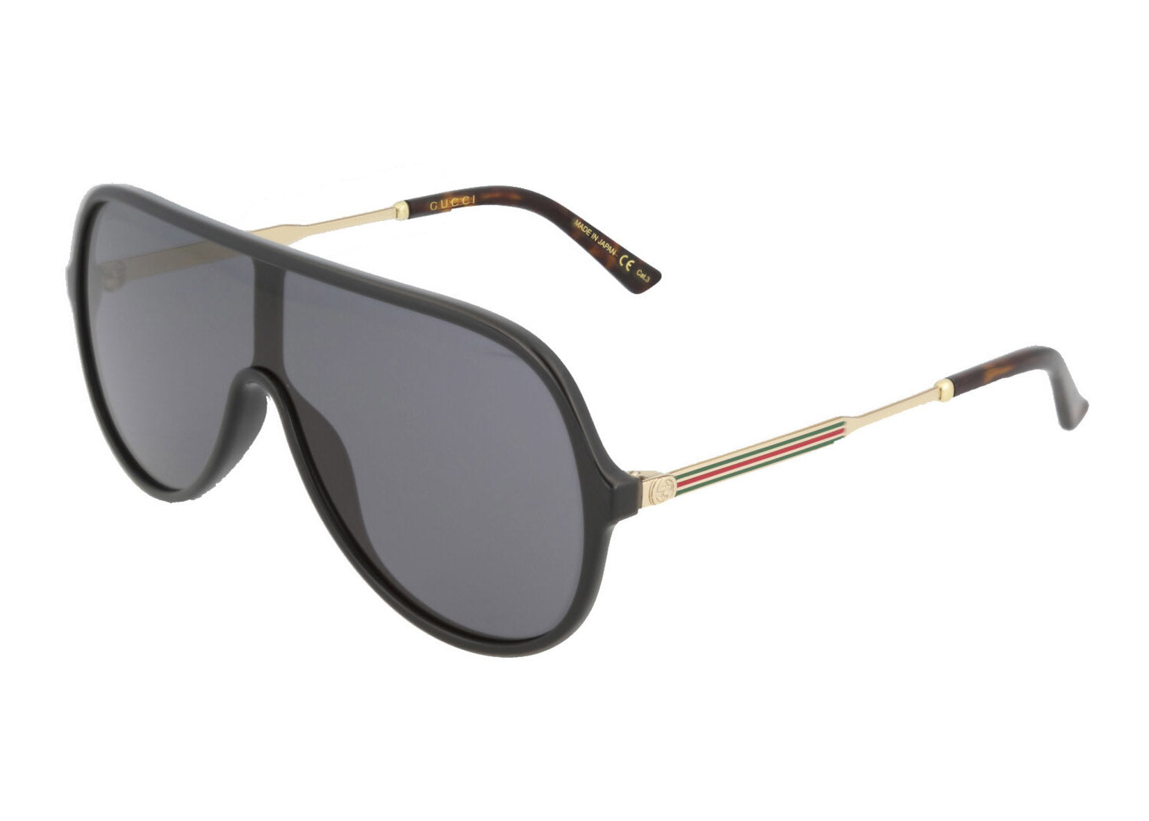 Gucci black gold sunglasses best sale