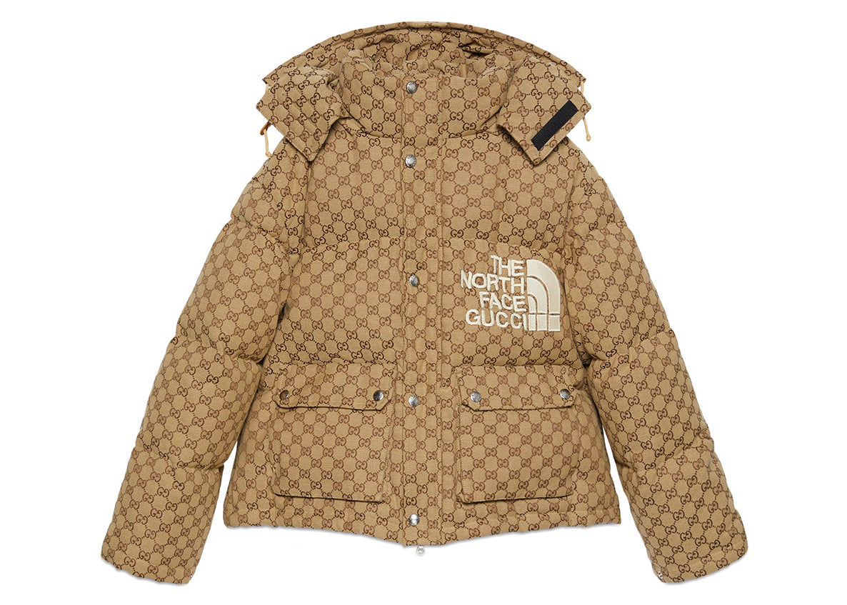 Gucci x The North Face Print Jacket Beige Ebony