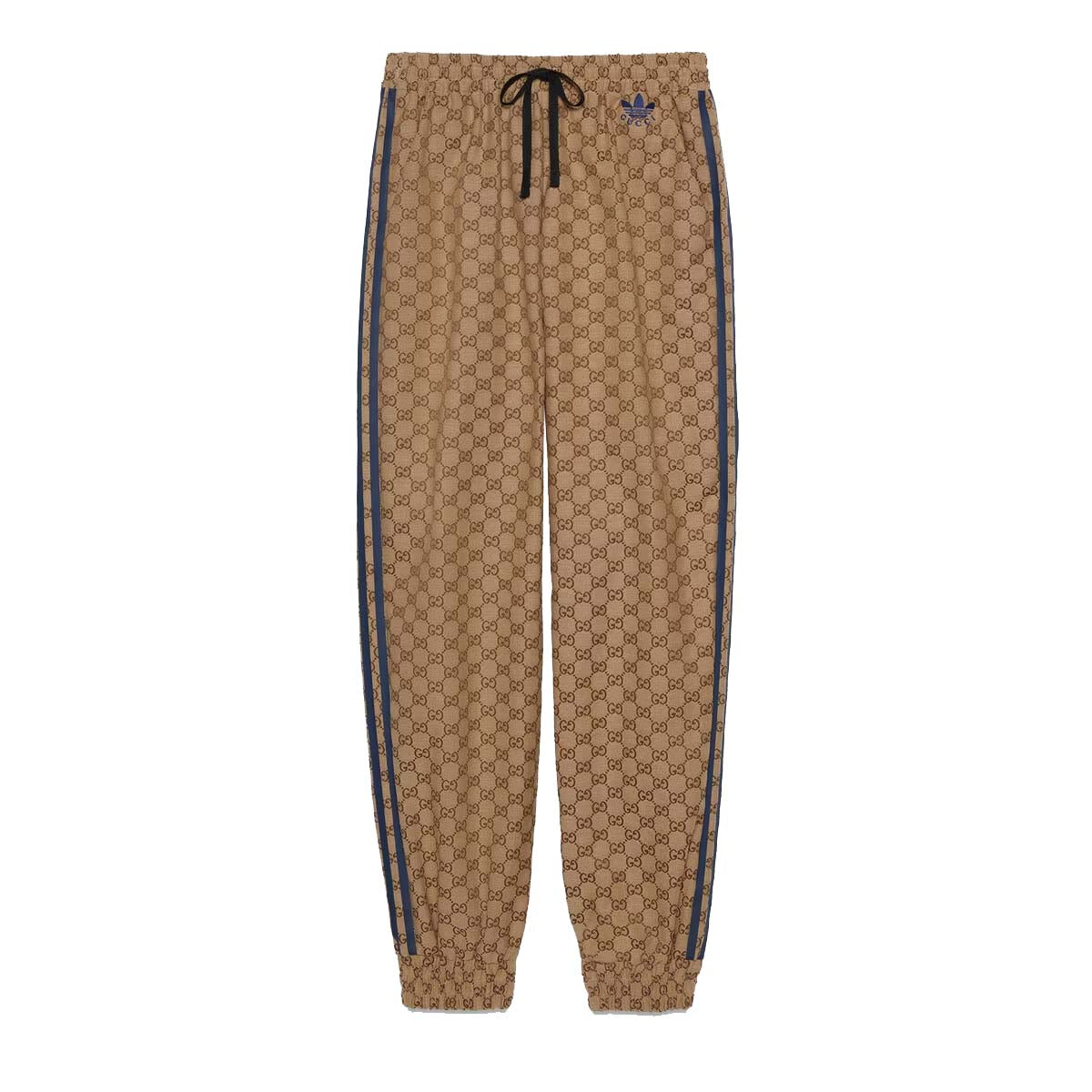 Pantalon Femme Gucci x adidas GG Canvas Beige Ebony