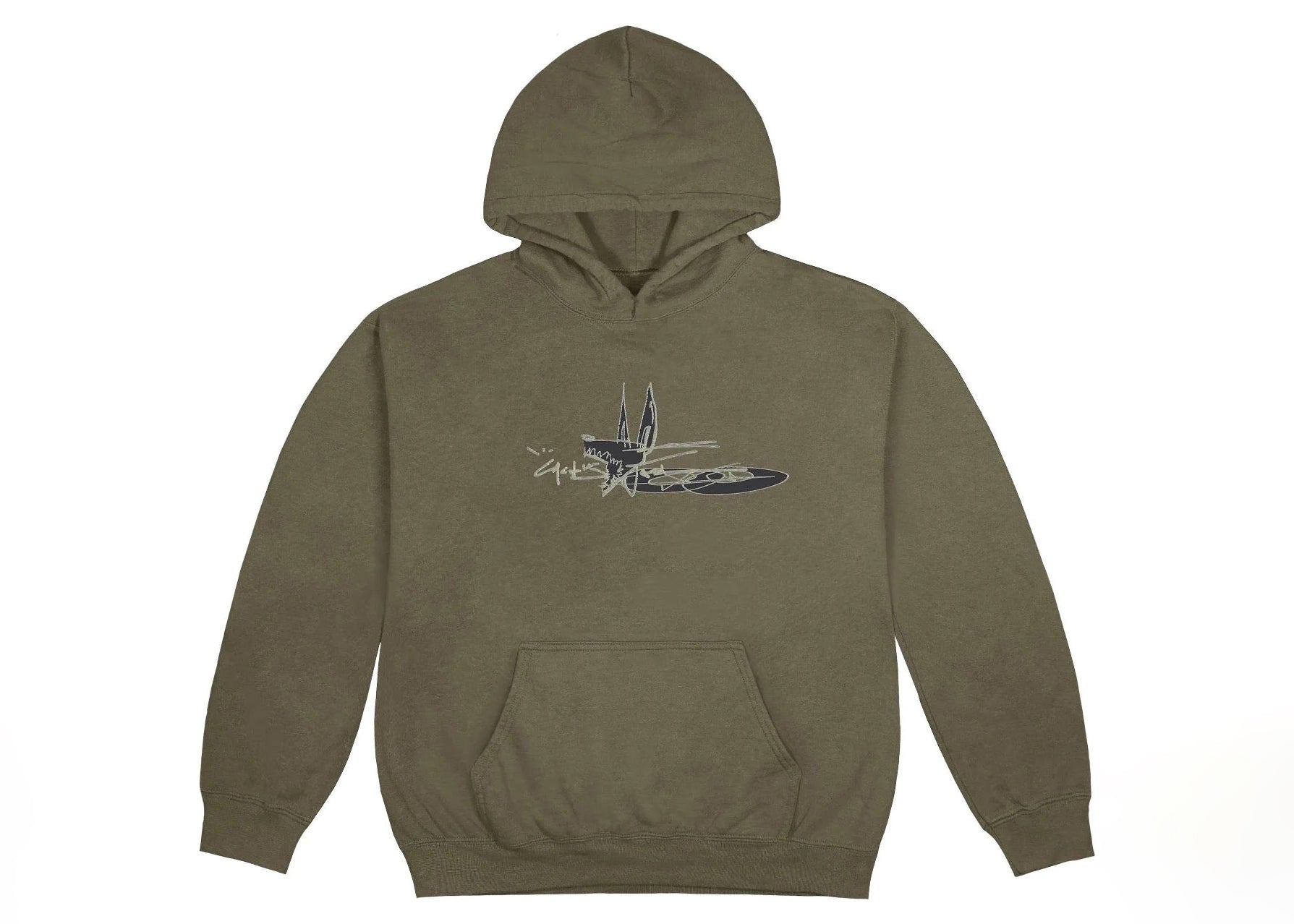 Travis scott on sale olive green hoodie