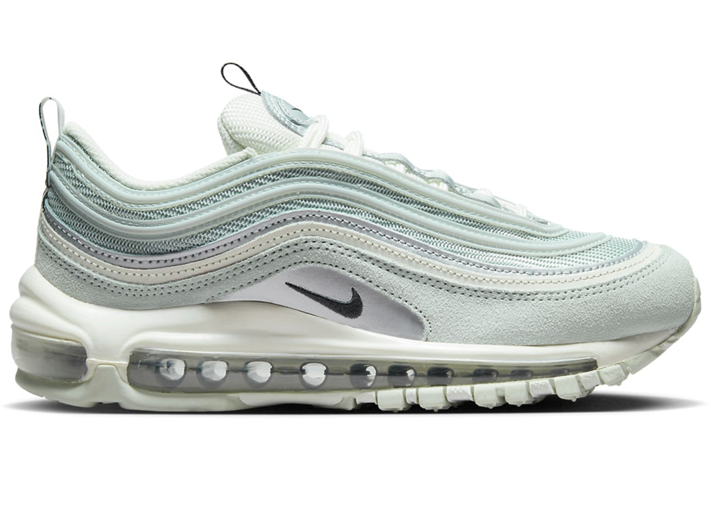 Nike air max 97 white silver womens hotsell