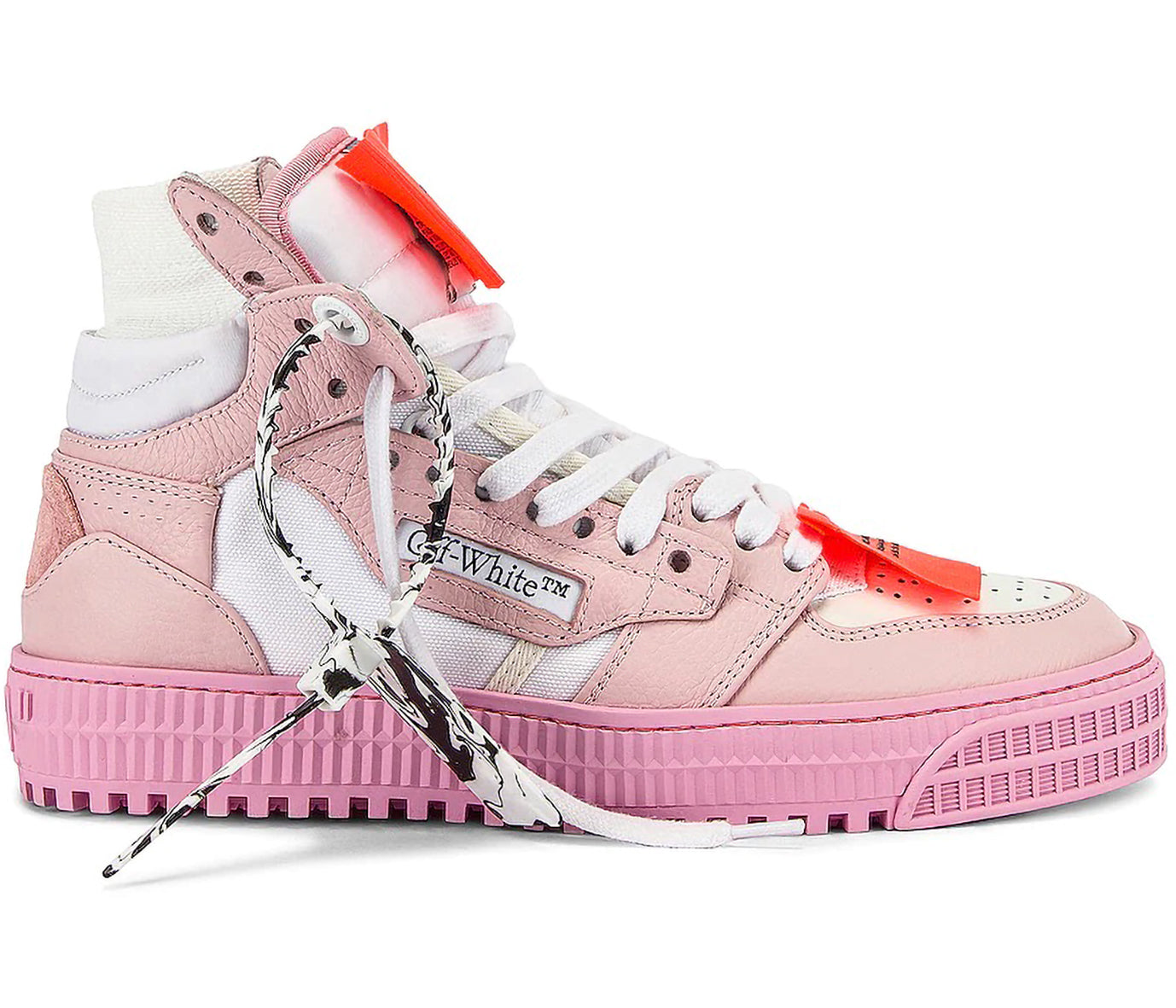 Off white pink sneakers best sale