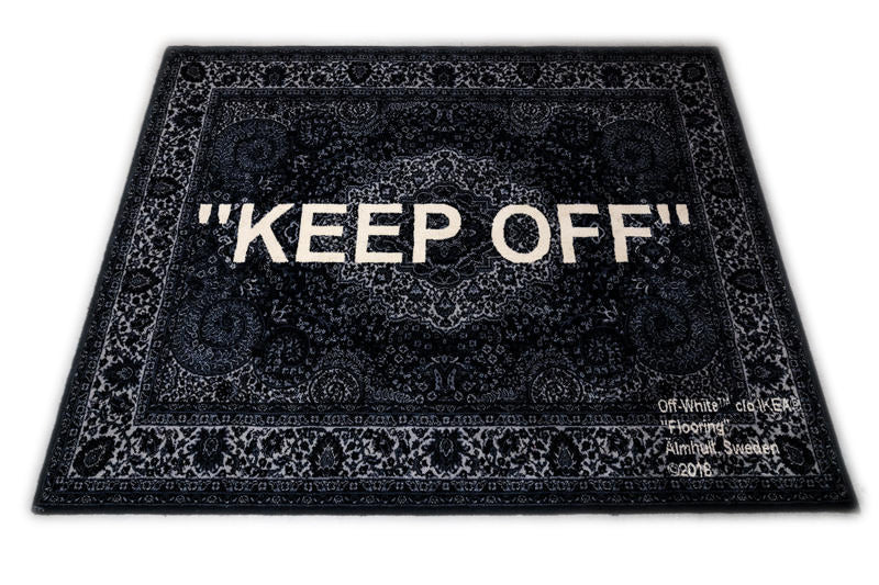 Virgil Abloh x IKEA KEEP OFF Tapis 133x195 CM Noir Blanc