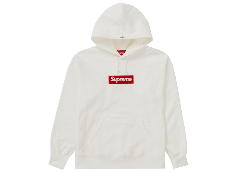 Supreme Box Logo Hooded Sweatshirt FW21 White