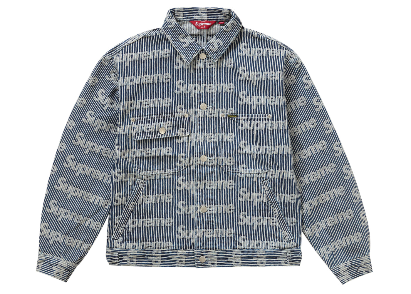 Supreme Denim Chore Trucker Jacket Stripe Sneaker Store Co