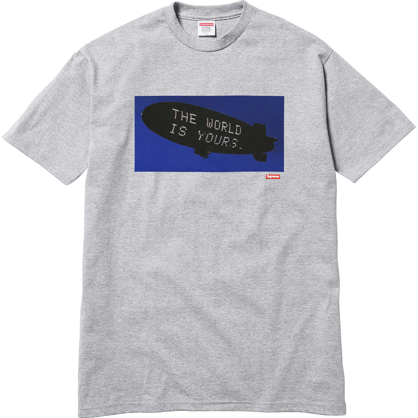 Supreme Scarface Blimp Tee Heather Gray