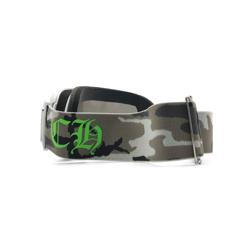 Chrome Hearts Scroll Cross Ski Goggles White
