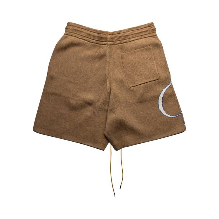 Rhude Script Logo Knit Short 'Ivory/Tan'