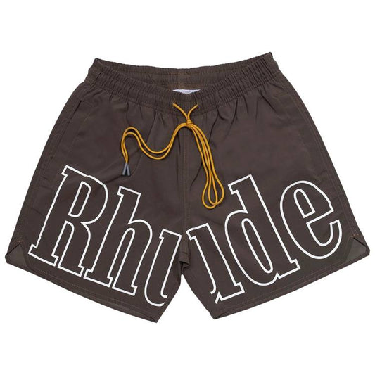 Rhude Logo Swim Trunk 'Dark Grey'