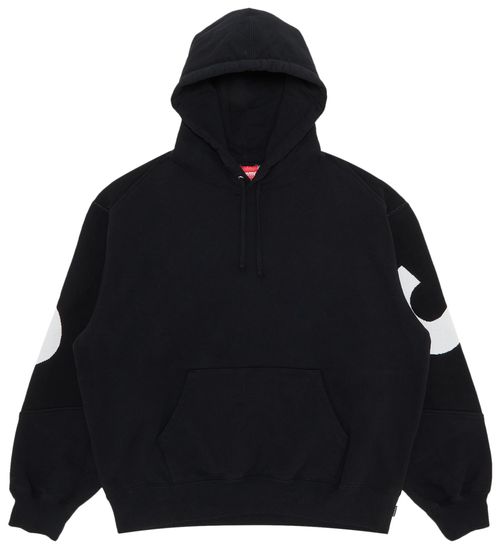 Supreme Big Logo Jacquard Hooded Sweatshirt Black