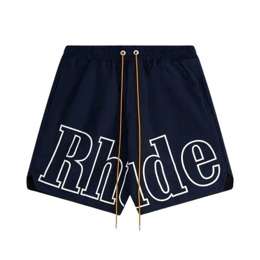 Rhude Logo Track Short 'Navy'