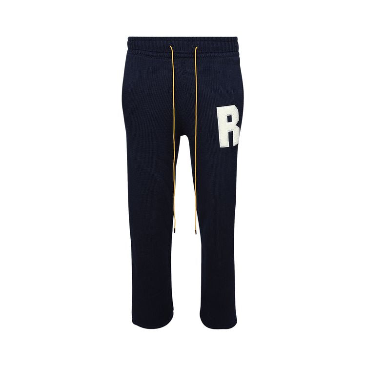 Rhude Lightning Knit Pant 'Navy/White'