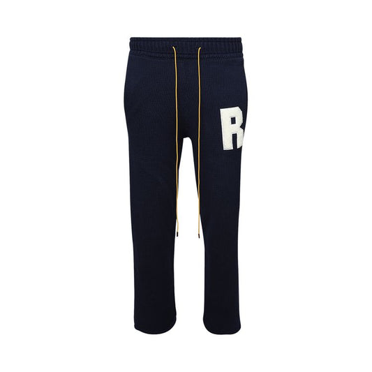 Pantalon Rhude Lightning Knit 'Marine/Blanc'