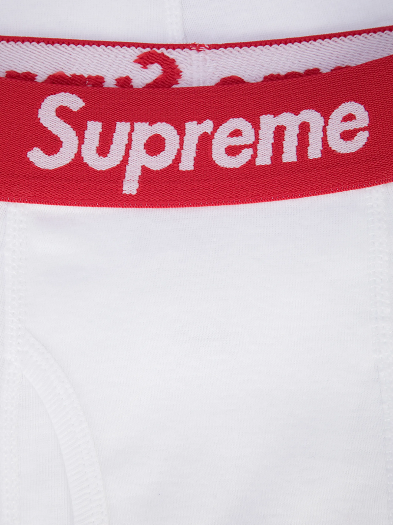 Supreme Hanes Boxer Briefs (4 Pack) White
