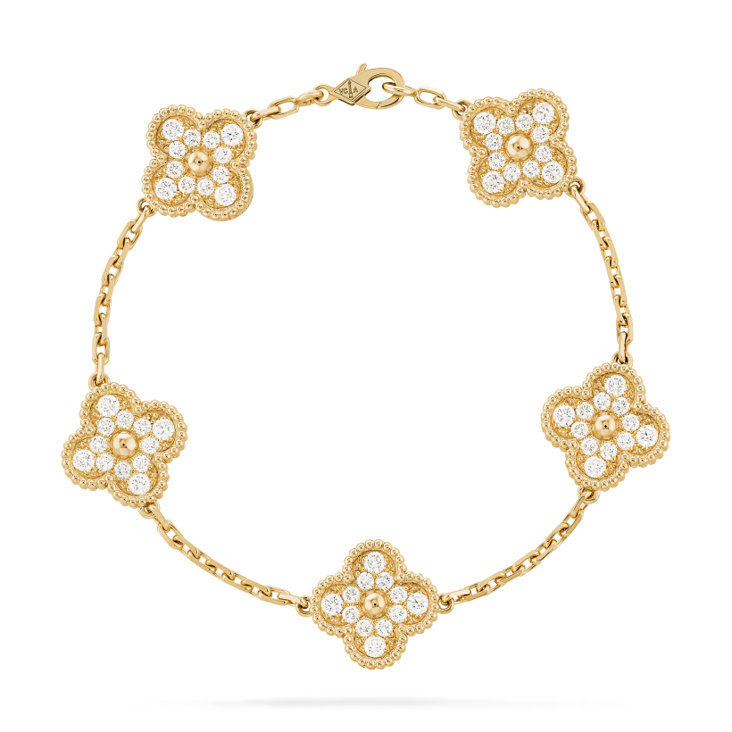 Vintage Alhambra bracelet, 5 motifs