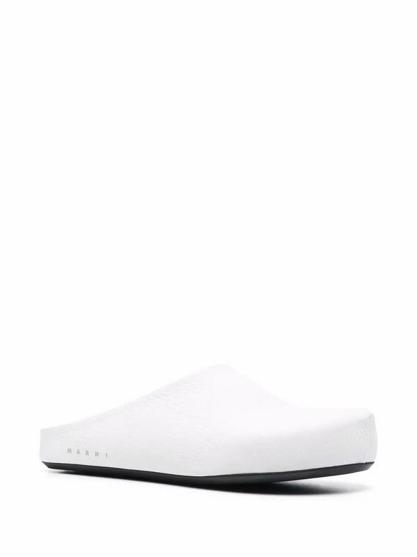 Marni quilted slippers with logo lettering