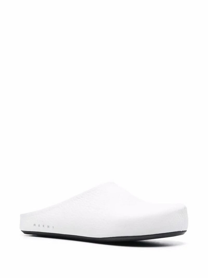 Marni quilted slippers with logo lettering
