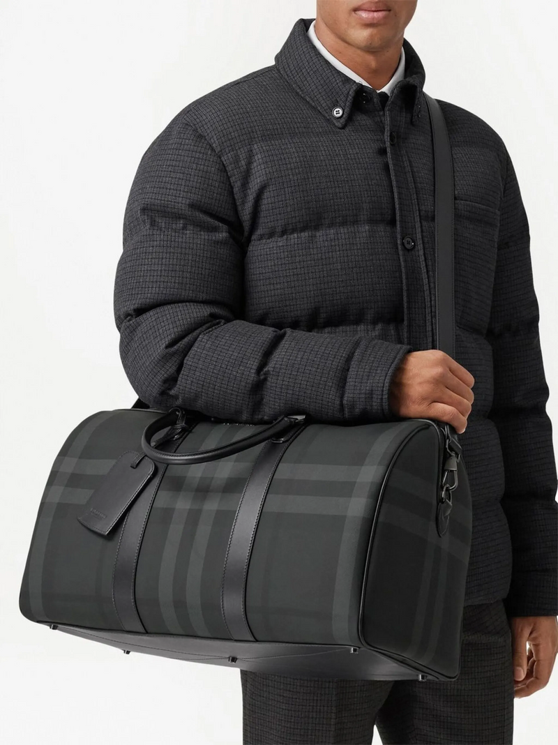Burberry travel bag with checkered pattern