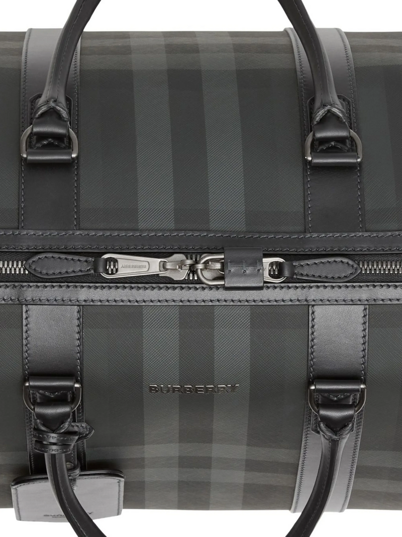 Burberry travel bag with checkered pattern