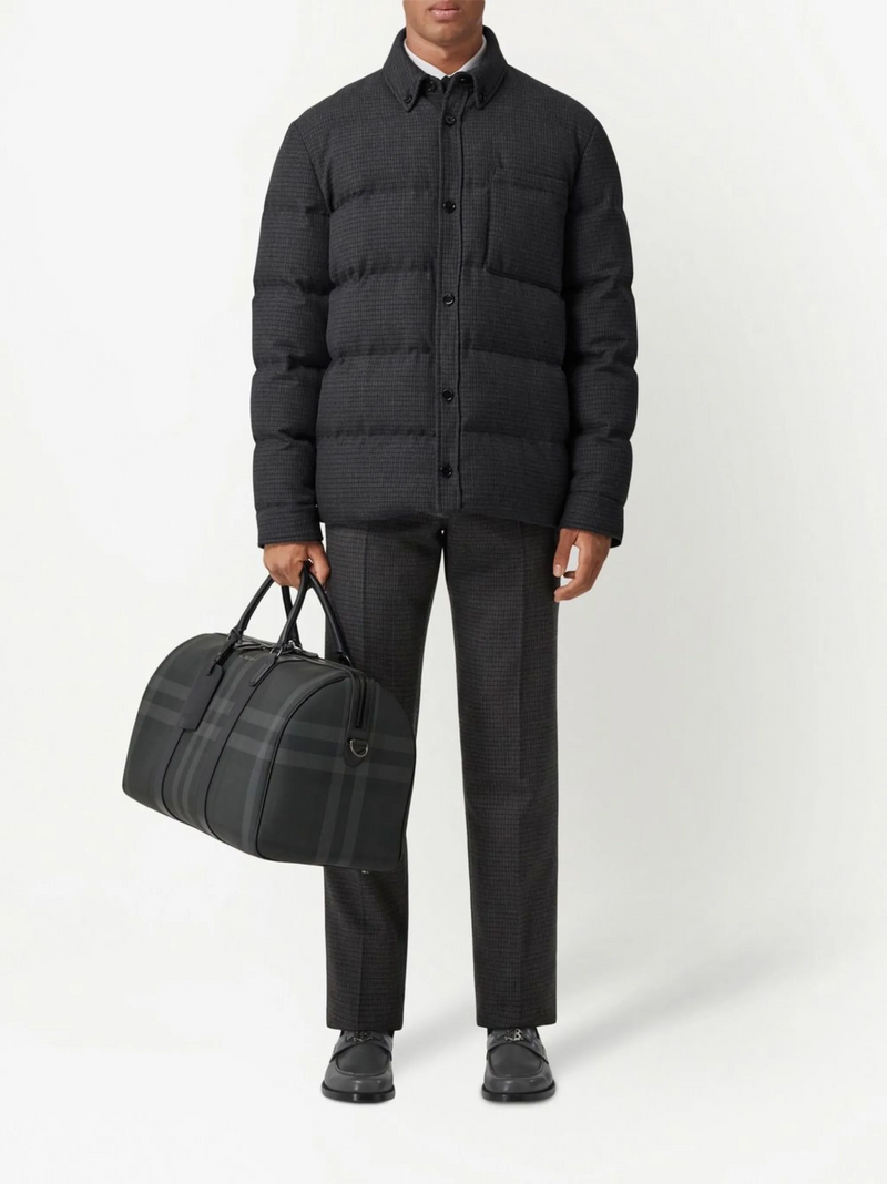 Burberry travel bag with checkered pattern