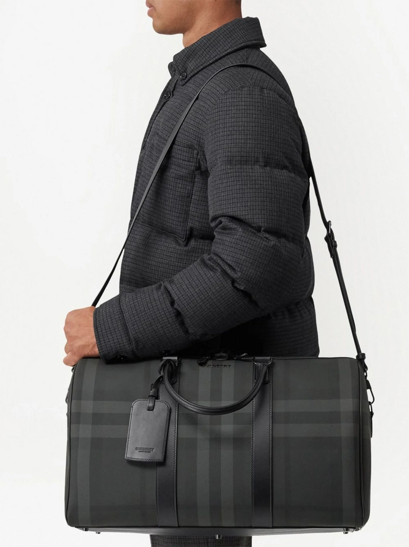 Burberry travel bag with checkered pattern