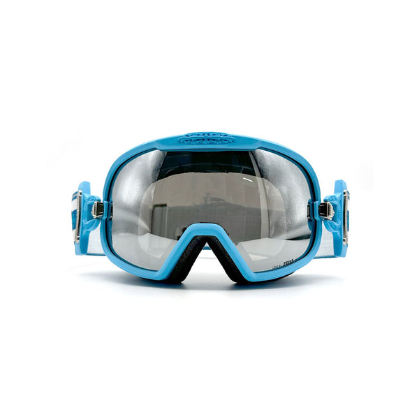 Chrome Hearts SILVER MORNING Blue Ski Cross Goggles