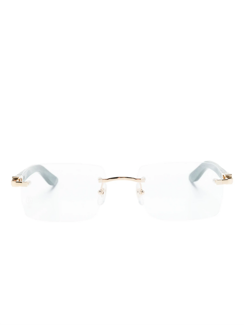 Cartier Eyewear geometric rimless glasses