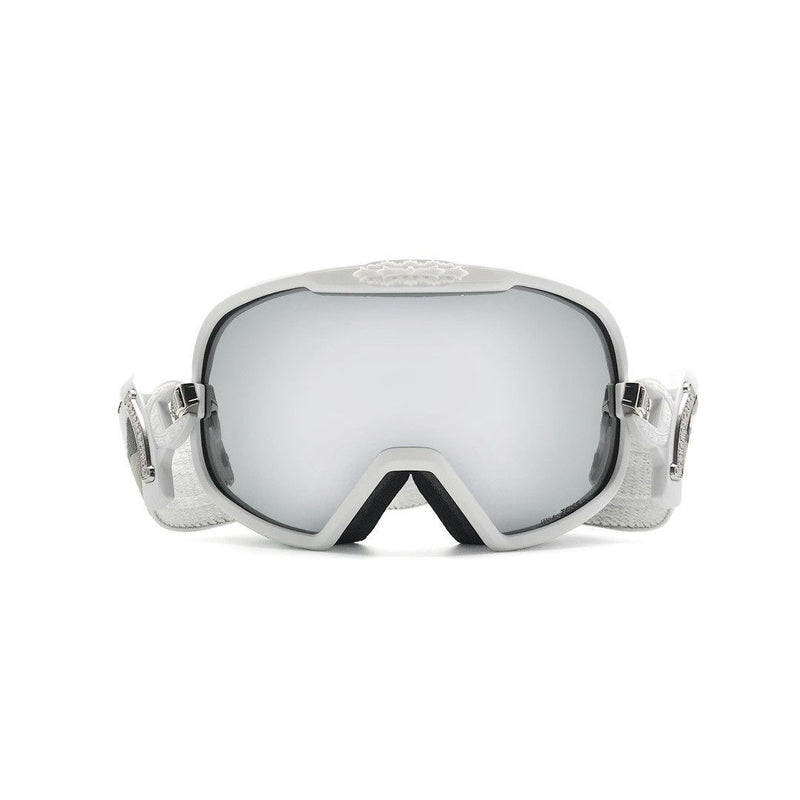 Chrome Hearts Scroll Cross Ski Goggles White