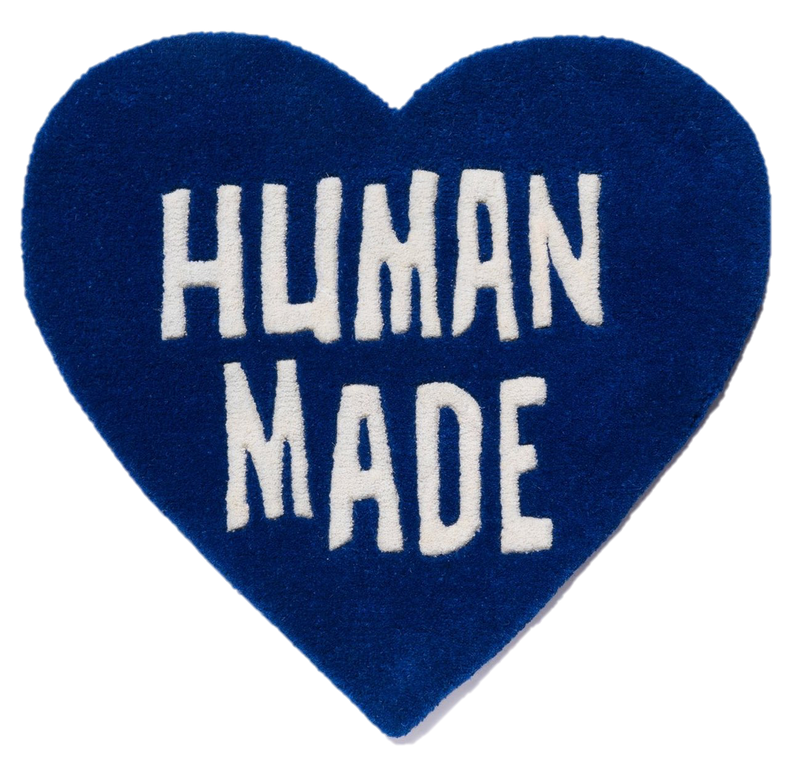 HUMAN MADE HEART RUG BLUE