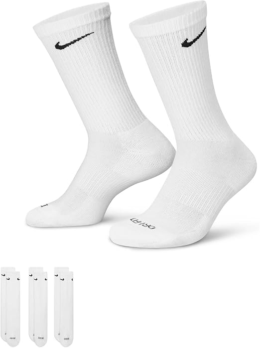 Nike Everyday Plus Cushioned Crew Socks (6 Pairs) White