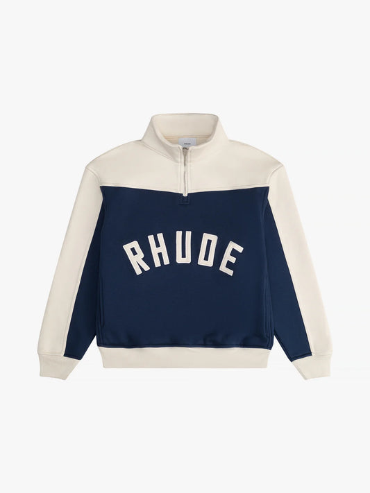 VARSITY QUART ZIP CONTRASTE RHUDE