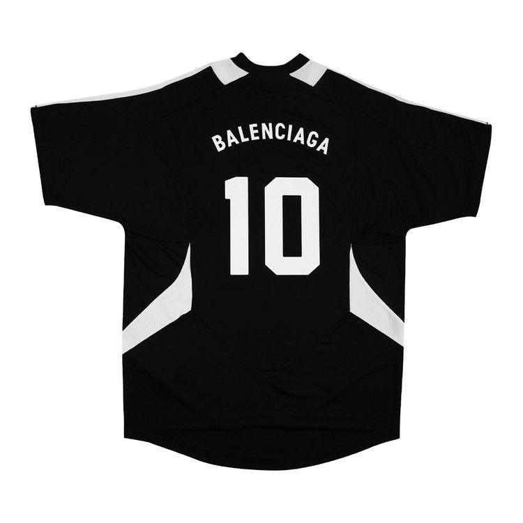 Balenciaga Soccer T-Shirt 'Black/White'