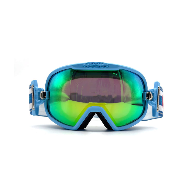 Chrome Hearts SILVER MORNING Blue Ski Cross Goggles