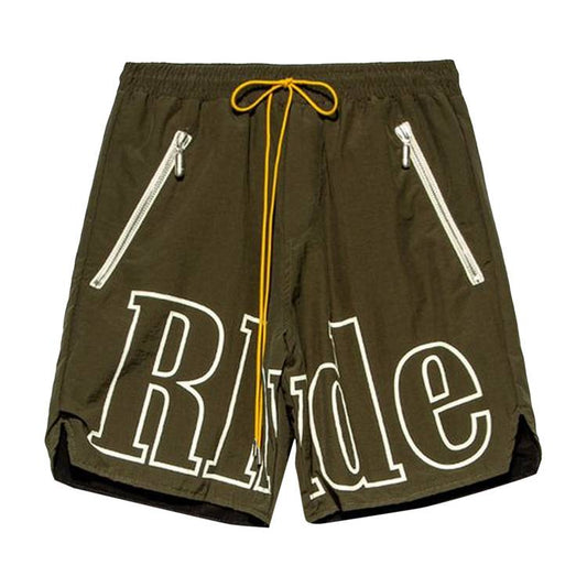 Short Rhude Logo 'Olive'