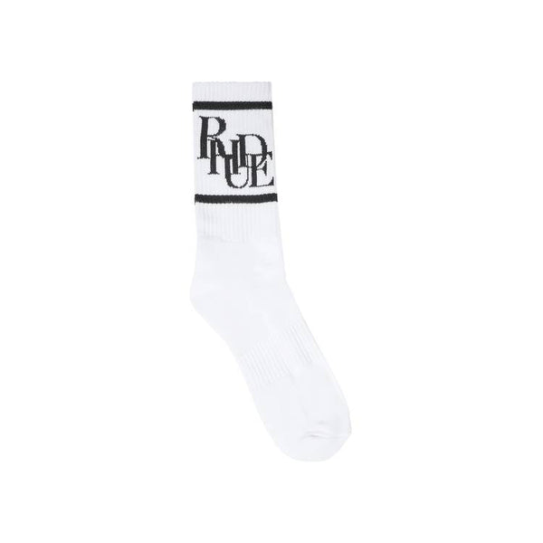 Rhude Scramble Logo Sock 'White/Black'
