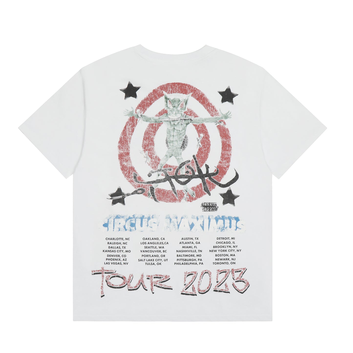 Travis scott Utopia Circus Maximus 2023 Tour III Tee