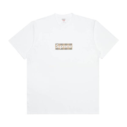 Supreme x Burberry Box Logo Tee 'White'