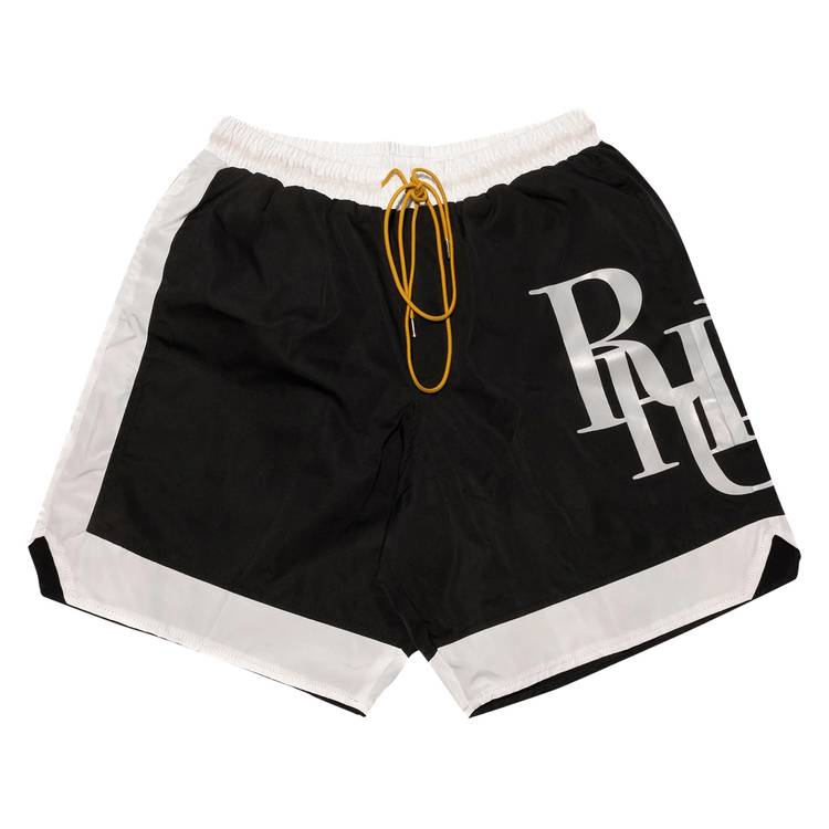 Short Rhude à logo latéral « Noir »