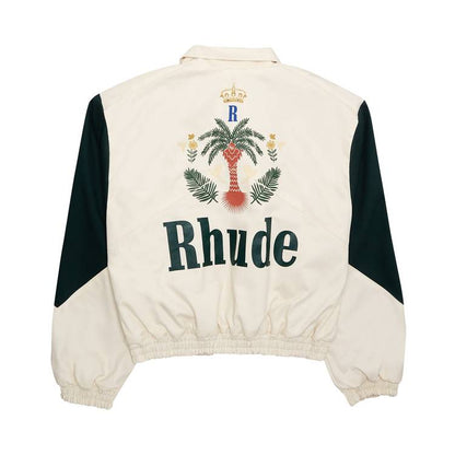 Rhude Flight Jacket 'Creme/Hunter Green'