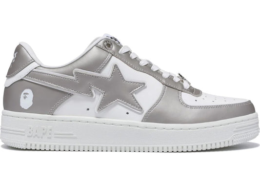 A Bathing Ape Bape Sta #4 Silver 