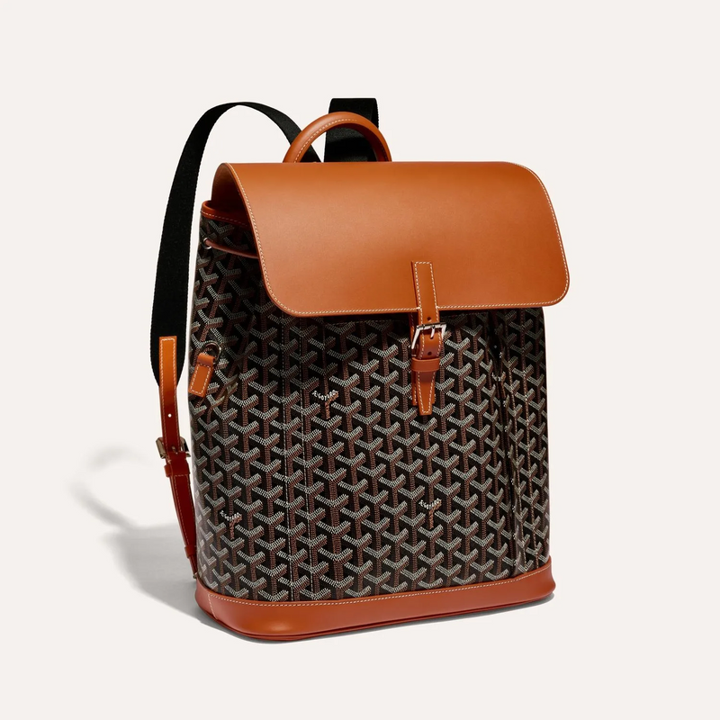 Goyard Alpin Backpack Goyardine Black/Tan