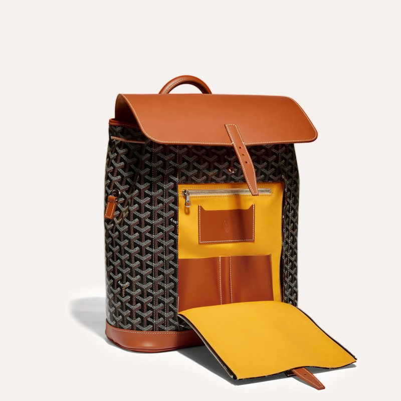 Goyard Alpin Backpack Goyardine Black/Tan