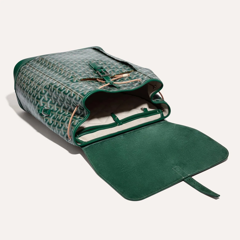 Goyard Alpin Backpack Goyardine Green